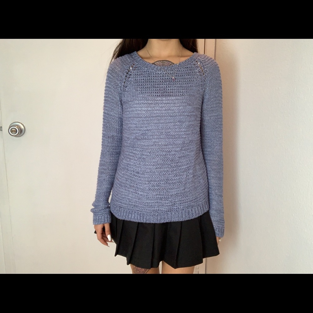 Knit blue sweater